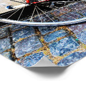 Red Bicycle, Kopenhagen, Denemarken Poster (Hoek)