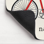 Red Bicycle Mousepad Muismat (Hoek)