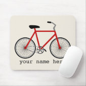 Red Bicycle Mousepad Muismat (Met muis)