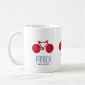 Red Bicycles op maat van Mug met zijn naam Koffiemok (Links)
