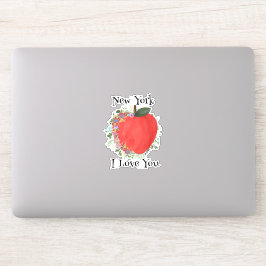 RED BIG APPLE New York Ik hou van je Sticker