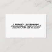 Red Big Rig | vrachtwagenchauffeur | vervoer Visitekaartje (Achterkant)