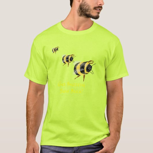 RED BIJEN en Red de wereld T-shirt (Voorkant)