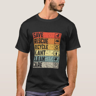 Red Bijen Red Recycle Plant Boom Schoon Oceaan Ea T-shirt
