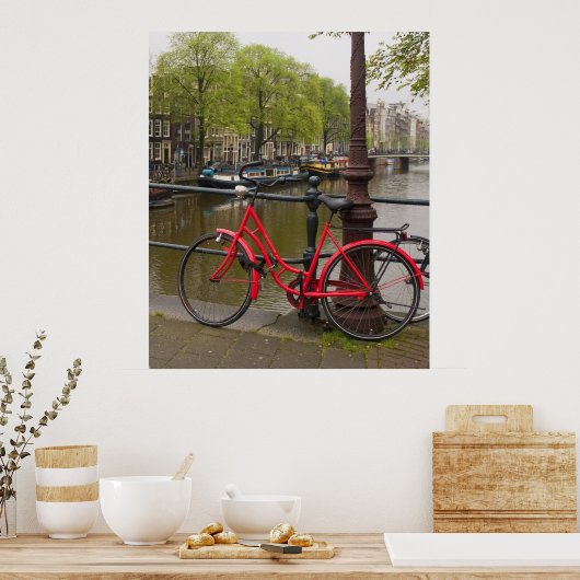Red Bike 2 Poster (Keuken)