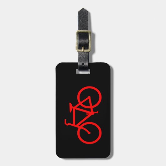 Red Bike Bagagelabel (Voorkant verticaal)