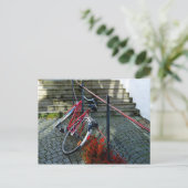 Red Bike Briefkaart (Staand voorkant)