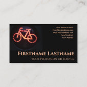 Red Bike voor reparatie van fietsen Visitekaartje (Achterkant)