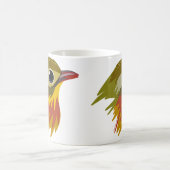 Red-Billed Leiothrix Bird—vereenvoudigd Koffiemok (Center)