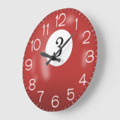 Red Billiard #3 Ball Grote Klok (Hoek)