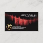 Red Binary Codes Digital Wave Data Scientist Visitekaartje (Voorkant)