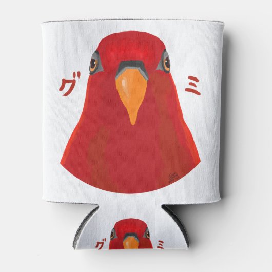 Red birb "GUMI" Blikjeskoeler (Voorkant)