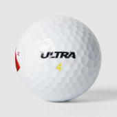 Red birb "GUMI" Golfballen (Logo)