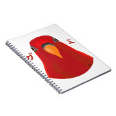 Red birb "GUMI" Notitieboek (Rechterzijde)
