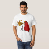 Red birb "GUMIZILLA"wuewuewue... T-Shirt (Voorkant volledig)