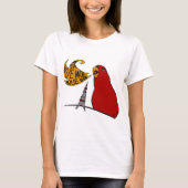 Red birb "GUMIZILLA" wuewuewue... T-Shirt (Voorkant)