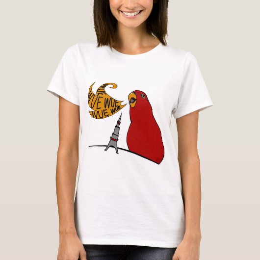Red birb "GUMIZILLA" wuewuewue... T-Shirt (Voorkant)
