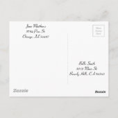 Red Birch Bark Brown en Turquoise Dreamweaver Briefkaart (Achterkant)