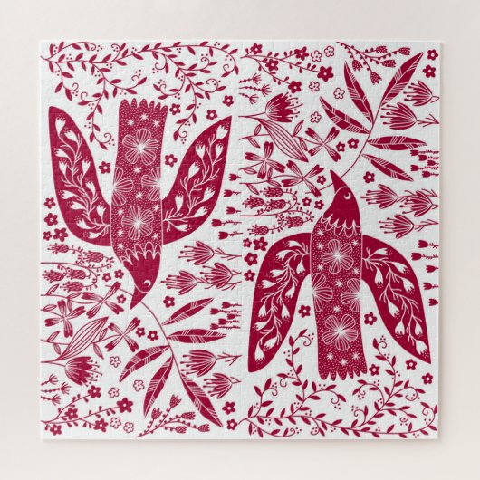 Red Bird Art Legpuzzel (Horizontaal)