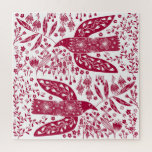 Red Bird Art Legpuzzel<br><div class="desc">Rode en witte duiven voor vrede. Originele kunst van Nic Squirrell.</div>