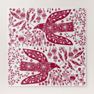Red Bird Art Legpuzzel