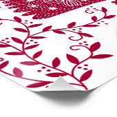 Red Bird Art Perfect Poster (Hoek)