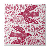 Red Bird Art Tegeltje (Voorkant)