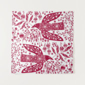 Red Bird Art Wandkleed (Voorkant)