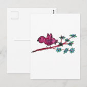 Red Bird Briefkaart (Voorkant / Achterkant)