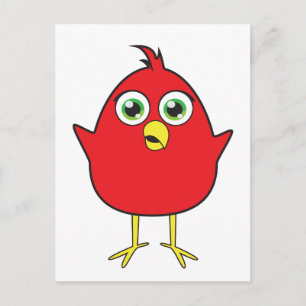 Red Bird Briefkaart