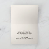 Red Bird Cardinale Pine Branches Merry Kerstmis Feestdagen Kaart (Binnen)