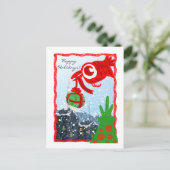 Red Bird Gift Briefkaart (Staand voorkant)