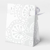 Red Bird & Henna Swirl Favor Box Bedankdoosjes (Achterkant)