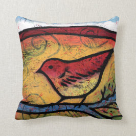 Red Bird hoorde de woestijn roepen Kussen