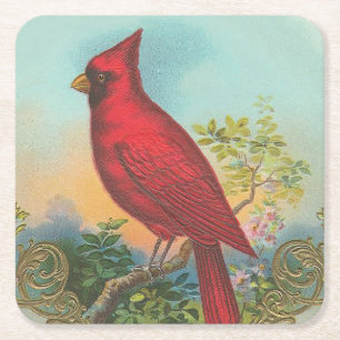 Red Bird Kartonnen Onderzetters