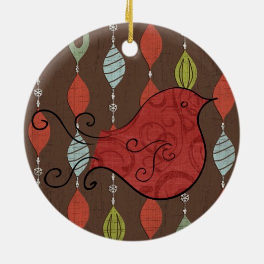  Red Bird Keepsake Ornament (Achterkant)