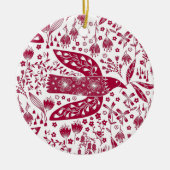 Red Bird Keramisch Ornament (Voorkant)