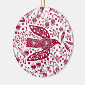 Red Bird Keramisch Ornament (Links)