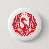 Red Bird Nest Buttonnen & Patches Ronde Button 5,7 Cm (Voorkant)