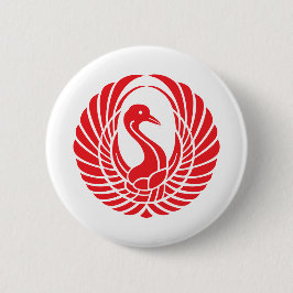 Red Bird Nest Buttonnen & Patches Ronde Button 5,7 Cm