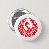 Red Bird Nest Buttonnen & Patches Ronde Button 5,7 Cm (Voorkant /achterkant)