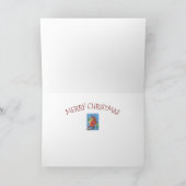 RED BIRD SANTA, GOOD CHRISTMAS CARDINAL FEESTDAGEN KAART (Binnen)