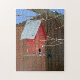 Red Birdhouse Legpuzzel