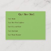 Red Birdhouse Nieuw Adres Visitekaartje (Achterkant)