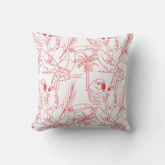 Red birds pillow kussen (Voorkant)