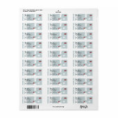 Red Bird's Special Delivery Retouradres Labels (Full Sheet)