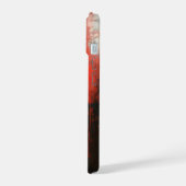 Red Black Abstract Art iPhone 15 Case (Linkerkant)