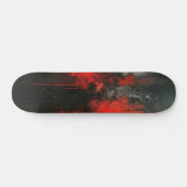 Red Black Abstract Art Persoonlijk Skateboard (Horizontaal)