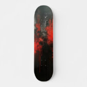 Red Black Abstract Art Persoonlijk Skateboard (Voorkant)