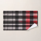 Red Black Abstract Pset Modern Collectie Bad Handdoek (Handdoek)